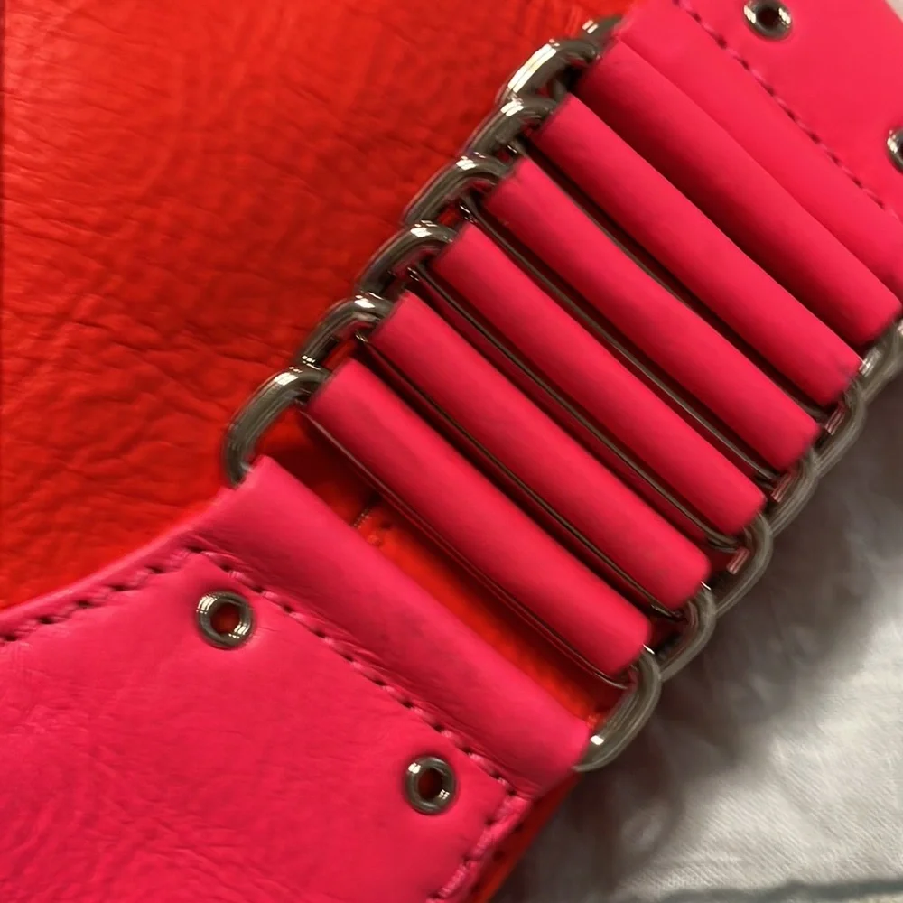 Rebecca Minkoff clutch neon, red and pink - Picture 4 of 5